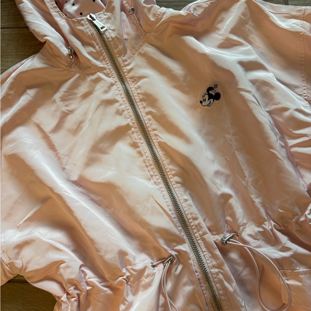 Disney Store Minnie Mouse "Love & Kindness" hooded jacket pink XL women’s - Picture 5 of 6